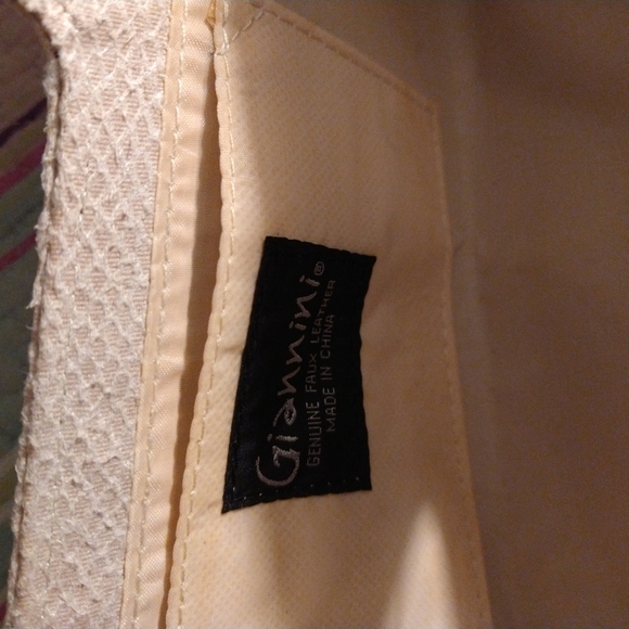 Vintage faux Snake skin print envelope Giannini purse 👜 - Picture 10 of 16